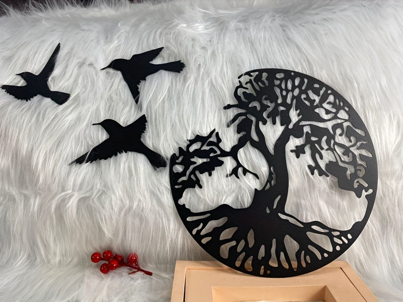 Home Decor Outdoor Yard Tree Of Life Metal Crafts Art Iron Wall Decoration Yard Decoration Pendant Wall decor metal wall hanging