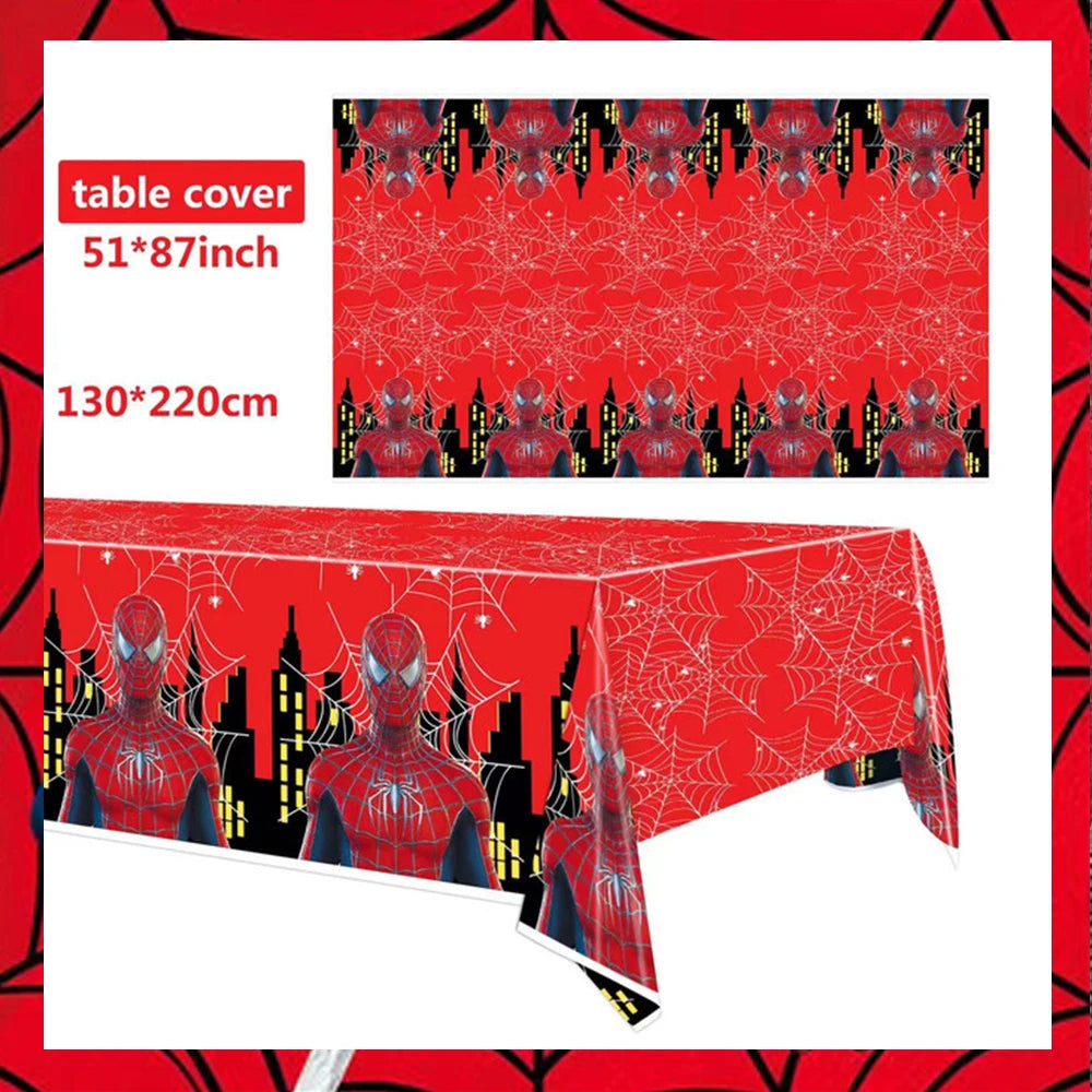 Spiderman Party Supplies Tableware Set Cup Plates Napkins For Kids Birthday Party Decoration Boys and Girls Baby Shower