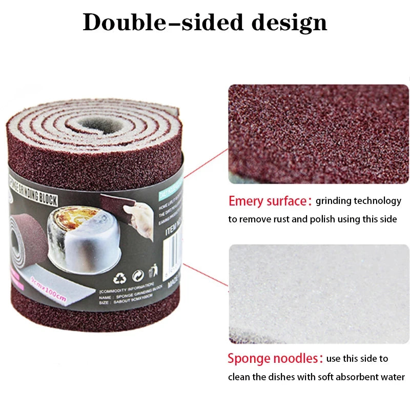 Magical melamine sponge for motorcycle parts and kitchen - heavy-duty cleaning sponge