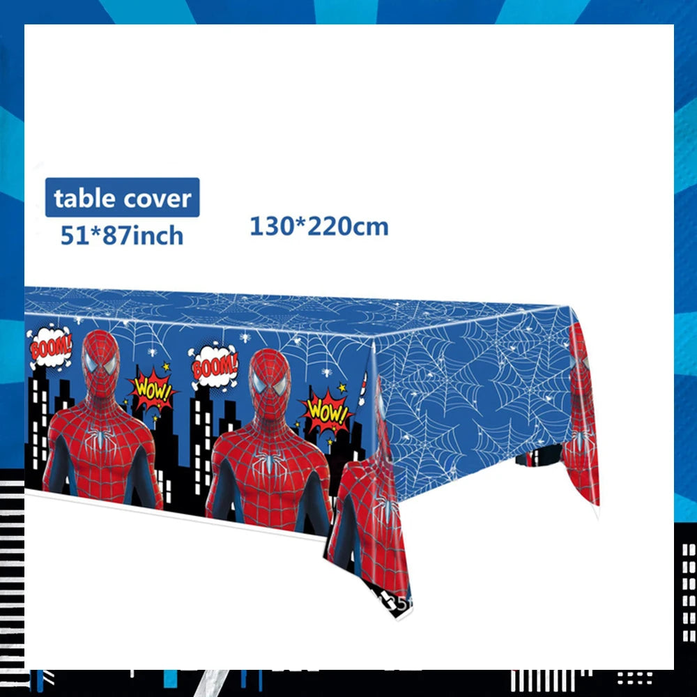 Spiderman Party Supplies Tableware Set Cup Plates Napkins For Kids Birthday Party Decoration Boys and Girls Baby Shower