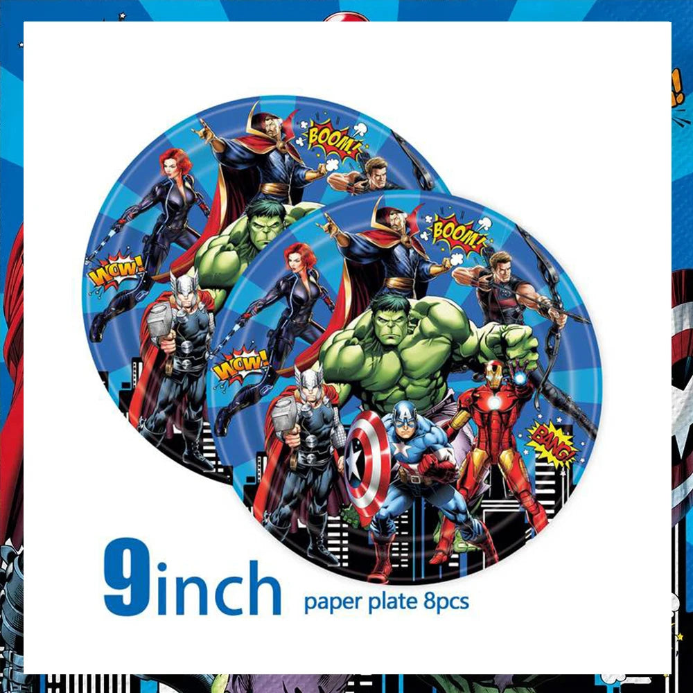 Spiderman Party Supplies Tableware Set Cup Plates Napkins For Kids Birthday Party Decoration Boys and Girls Baby Shower