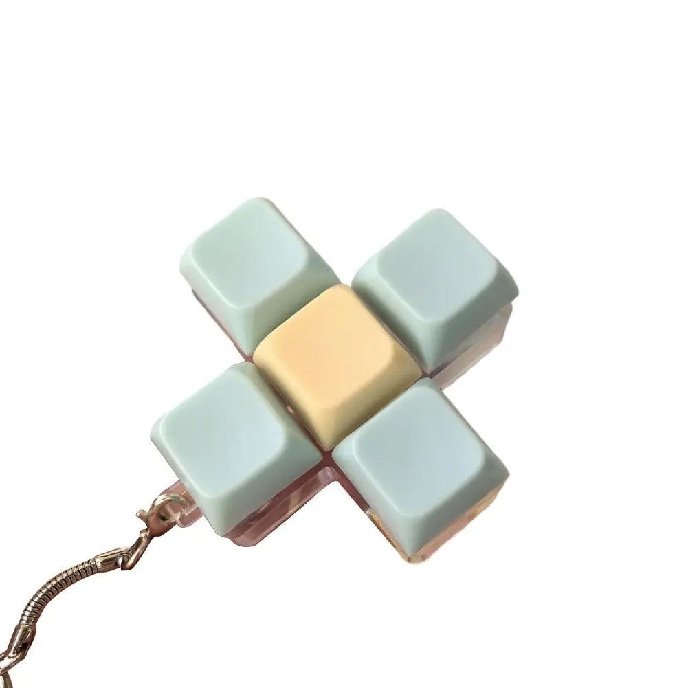 Decompression 9 Keyboard Key Toy For Adults Antistress Toys Boys Girls Anti Stress Finger Keyboard Games Keychain 